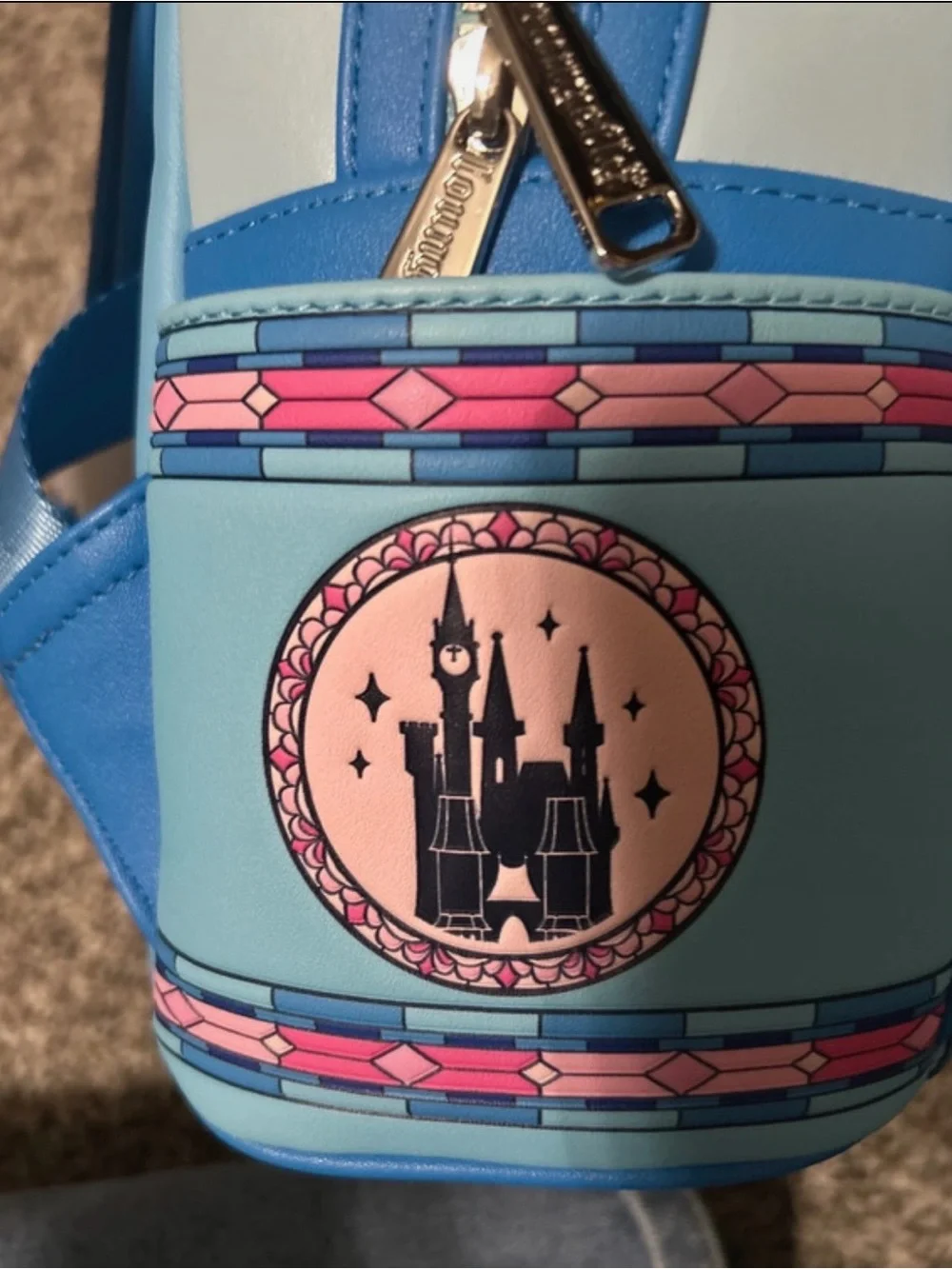 Disney Loungefly Cinderella Mini Backpack - Blue & Pink